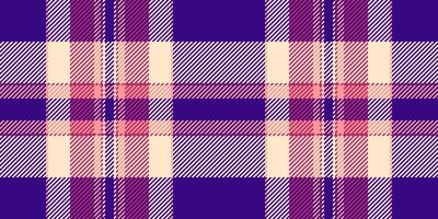Vibrant purple, pink cream plaid pattern. Perfect for textile design, fashion, websites, or any project needing a stylish, textured background. vector