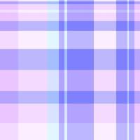 Fluffy check fabric tartan, manufacture seamless plaid . Household pattern background textile texture in light and indigo colors. vector