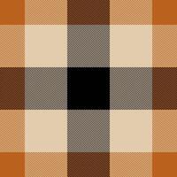 Stylish autumnal plaid pattern in warm earth tones. Perfect for fall fashion, home decor, or website backgrounds. The textured design evokes feelings of comfort and warmth. vector