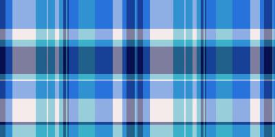 Canvas textile fabric check, japanese texture plaid. Iconic background pattern seamless tartan in cyan and blue colors. vector