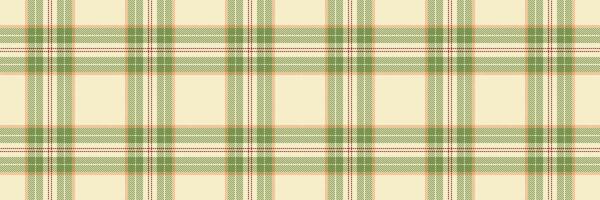 Elegant cream, green, and peach plaid pattern. Perfect for textile design, wallpaper, or website backgrounds. Subtle yet sophisticated, this image evokes feelings of warmth and tranquility. vector