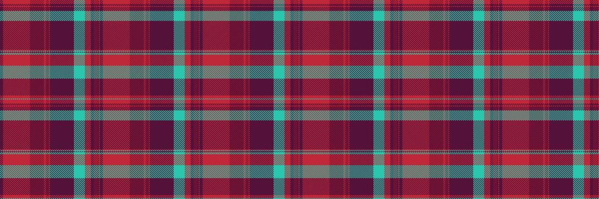 Vibrant red, teal, and gray plaid pattern. Perfect for textile design, website backgrounds, or fashion projects.