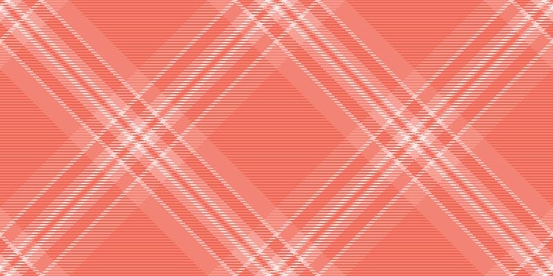 Abstract coral and white diagonal plaid pattern. Seamless texture ideal for textile design, fashion, website backgrounds, or branding. Modern geometric design with a subtle, sophisticated feel.