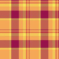Classic plaid pattern with warm hues. Textile design, perfect for backgrounds, fashion, and crafts. Versatile for digital and print projects. vector