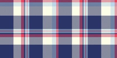 Vibrant plaid pattern in navy, cream, pink gray. Perfect for textile design, website backgrounds, or fashion projects. vector