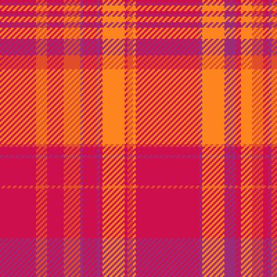 Vibrant orange and pink plaid pattern. Perfect for textile design, fashion, or website backgrounds. This bold, energetic design evokes warmth and style.