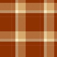 Warm autumnal plaid pattern in rich browns and creams. Perfect for fallthemed designs, textiles, and backgrounds. Evokes feelings of comfort and rustic charm. vector