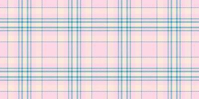 Delicate pastel pink and teal plaid pattern. Perfect for backgrounds, textiles, and feminine designs. Subtle texture evokes feelings of comfort and gentleness. vector