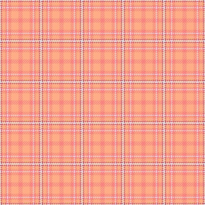 Easter texture tartan, best background fabric check. 1970s seamless pattern textile plaid in red and orange colors.