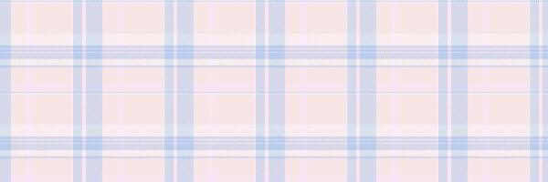 Flannel textile check fabric, pillow plaid background pattern. Good seamless texture tartan in white and light colors. vector
