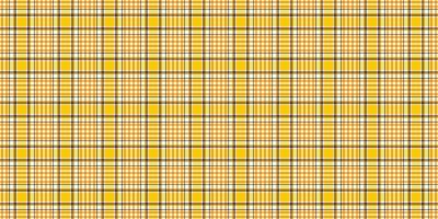 Tablecloth seamless plaid check, crossed fabric texture textile. Golf tartan background pattern in light yellow and dark orange colors. vector
