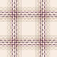 Pixelated tartan pattern in beige and mauve. Classic fabric design, ideal for backgrounds, textures, and retroinspired designs. Nostalgic and timeless feel. vector
