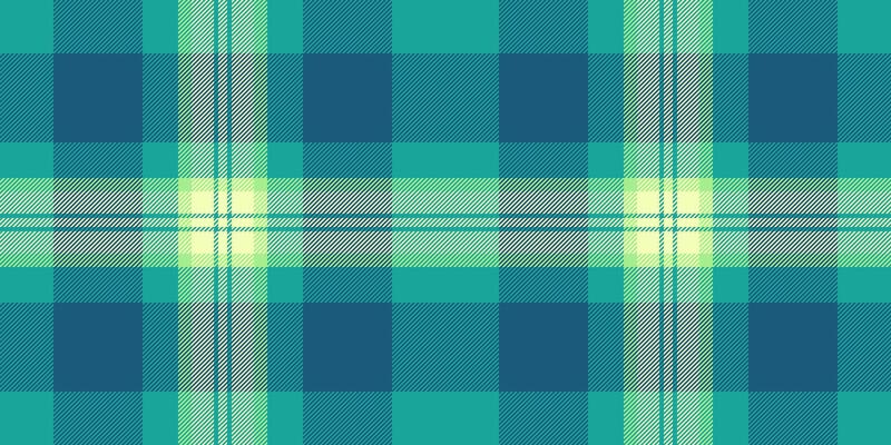Vibrant teal and lime green plaid pattern. Perfect for textile design, website backgrounds, or fashion projects. This seamless texture offers a fresh, modern aesthetic with a touch of retro charm.