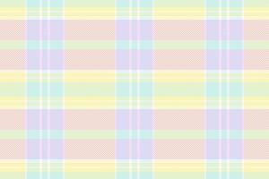Delicate pastel plaid pattern in soft pink, lavender, mint green, and pale yellow. Perfect for textile designs, scrapbooking, website backgrounds, or springthemed projects. vector