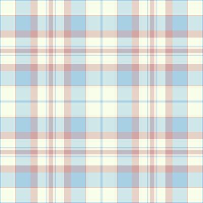Pastel plaid pattern. Seamless texture in soft blue, pink cream. Ideal for textile design, wallpaper, wrapping paper, or website backgrounds. Evokes feelings of tranquility and gentle femininity.