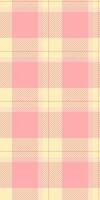 Sweet pastel pink and yellow plaid pattern. Perfect for textile design, wallpaper, or scrapbooking. A gentle, soft texture evokes feelings of warmth and comfort. vector