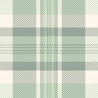 Elegant sage green and cream plaid pattern. Subtle texture and soft color palette perfect for backgrounds, textiles, or fashion design. Evokes a sense of calm and sophistication. vector