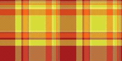 Vibrant yellow and orange plaid pattern. Perfect for textile design, autumnal themes, or adding a warm, energetic touch to your projects. vector