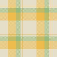 Soft pastel yellow and green plaid pattern. Perfect for textile design, website backgrounds, or packaging. This cheerful, seamless texture evokes feelings of warmth and springtime. vector