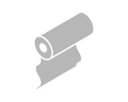 Simple, stylish illustration of a roll of material unfurling. Perfect for representing concepts of growth, production, or new beginnings. vector