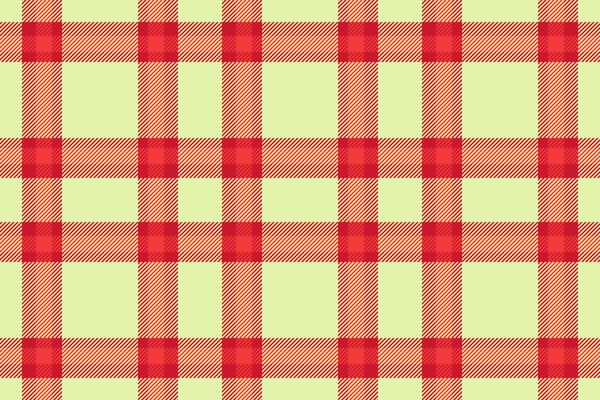 Vibrant red and pale yellow plaid pattern. Perfect for textile design, website backgrounds, or crafting projects. This classic checkered texture evokes feelings of warmth, comfort, and tradition.