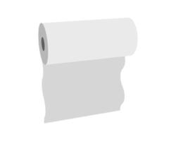 Simple illustration of a roll of paper, unfurling gently. Perfect for concepts of beginnings, potential, new ideas, or the unfolding of a story. vector