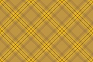 Classic tartan pattern in warm gold tones. Seamless and versatile, perfect for backgrounds, textiles, designs, and adding a touch of tradition. Use for digital art, fashion, or prints. vector