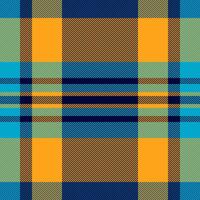 Greeting fabric tartan, printing background check textile. Damask texture seamless plaid pattern in cyan and dark colors. vector