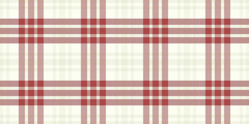 Tough seamless fabric check, good pattern plaid. Multi textile texture background tartan in ivory and red colors.
