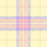Pastel plaid pattern in soft peach, lavender, and pale yellow. Perfect for textile designs, website backgrounds, or crafting projects. vector