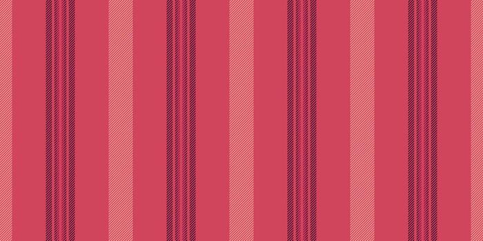 December seamless vertical, volume fabric stripe texture. Fiber lines textile background pattern in red and dark colors. vector