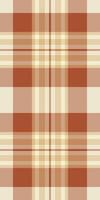 Warm autumnal plaid pattern in earthy tones. Perfect for fall fashion, home decor, or textile design projects. This seamless texture evokes feelings of comfort and rustic charm. vector