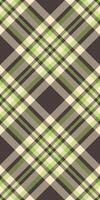 Elegant lime green and beige plaid pattern on dark brown background. Perfect for textile design, fashion, wrapping paper, or website backgrounds. vector