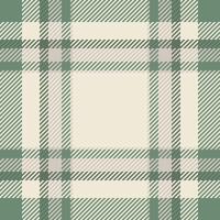 Elegant sage green and cream plaid pattern. Perfect for textile design, apparel, home decor, or website backgrounds. Subtle texture and neutral color palette evoke calmness and sophistication. vector