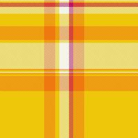 Vibrant yellow and orange plaid pattern. Perfect for textile design, fashion, or website backgrounds. This cheerful, energetic design evokes warmth and optimism. vector