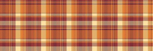 Uk texture pattern plaid, iconic background check. Repeating seamless tartan fabric textile in red and orange colors. vector