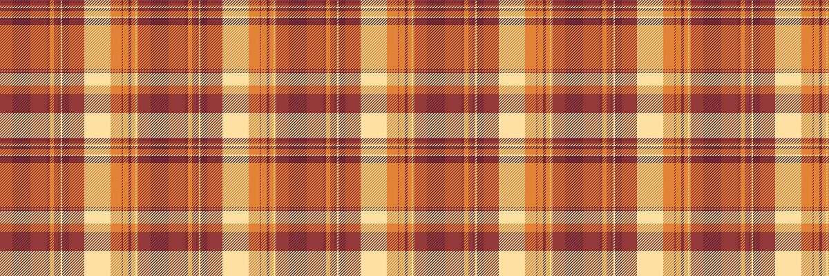 Uk texture pattern plaid, iconic background check. Repeating seamless tartan fabric textile in red and orange colors.