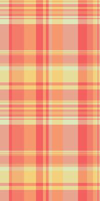 Vibrant pastel plaid pattern in warm peach, coral, and yellow tones. Perfect for textile design, website backgrounds, or stationery.