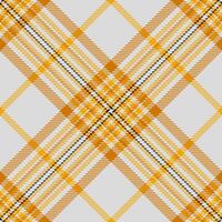 Warm plaid pattern. Seamless, classic tartan design in shades of gold and black. Ideal for backgrounds, textiles, apparel, or autumnthemed projects. vector