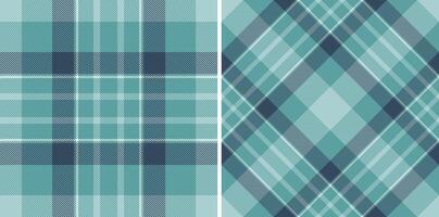 Elegant teal plaid patterns, classic and versatile. Ideal for backgrounds, textiles, or design projects. A vintageinspired, textured fabric. vector