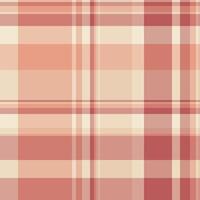 Subtle peach and rose plaid pattern. Perfect for textile design, website backgrounds, or fashion projects. This soft, elegant texture evokes a feeling of warmth and comfort. vector