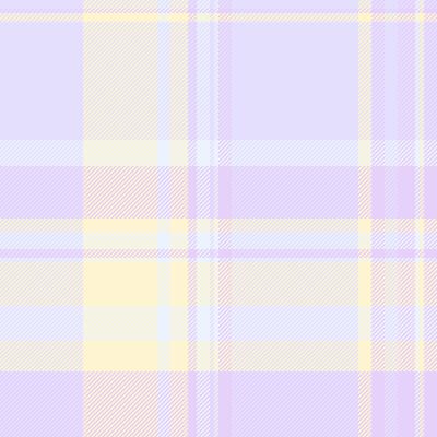 Pastel plaid pattern in soft lavender, cream, and pale blue hues. Ideal for backgrounds, textile designs, or stationery. This delicate, repeating texture evokes feelings of serenity and gentleness.