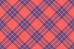 Vibrant coral and purple plaid pattern. Perfect for textile design, fashion, wrapping paper, or web backgrounds. vector