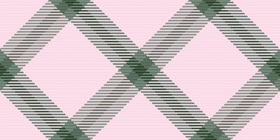 Elegant diagonal plaid pattern in soft pink and sage green. Perfect for textile design, fashion, backgrounds, and branding. vector