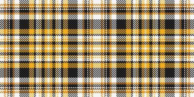 Vibrant yellow, black, and white plaid pattern. Perfect for textile design, apparel, websites, or packaging. vector