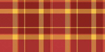 Vibrant red and gold plaid pattern. Perfect for autumnal designs, textile projects, or as a background texture. This warm, textured image evokes feelings of comfort and tradition. vector