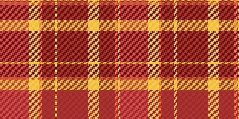 Vibrant red and gold plaid pattern. Perfect for autumnal designs, textile projects, or as a background texture. This warm, textured image evokes feelings of comfort and tradition.