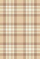 Elegant neutral plaid pattern in beige and cream tones. Perfect for textile design, website backgrounds, or stationery. Subtle texture adds visual interest. vector
