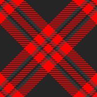 Vibrant red and grey plaid pattern, perfect for textile designs, apparel, or holiday themed projects. This bold, geometric design offers a timeless appeal, evoking feelings of warmth and tradition. vector
