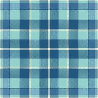 Classic blue teal plaid pattern. Versatile for backgrounds, textiles, or graphic design. Evokes comfort, warmth, timeless style. Use for winter or nautical themes. vector